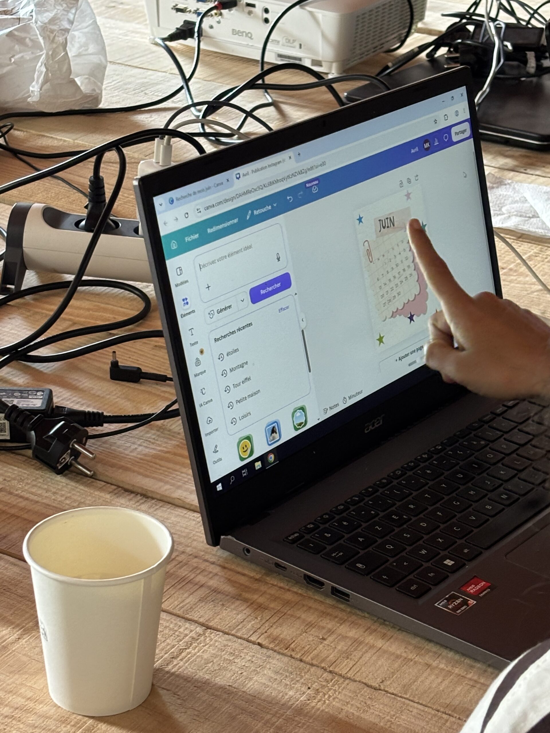 Mise en pratique pendant une formation